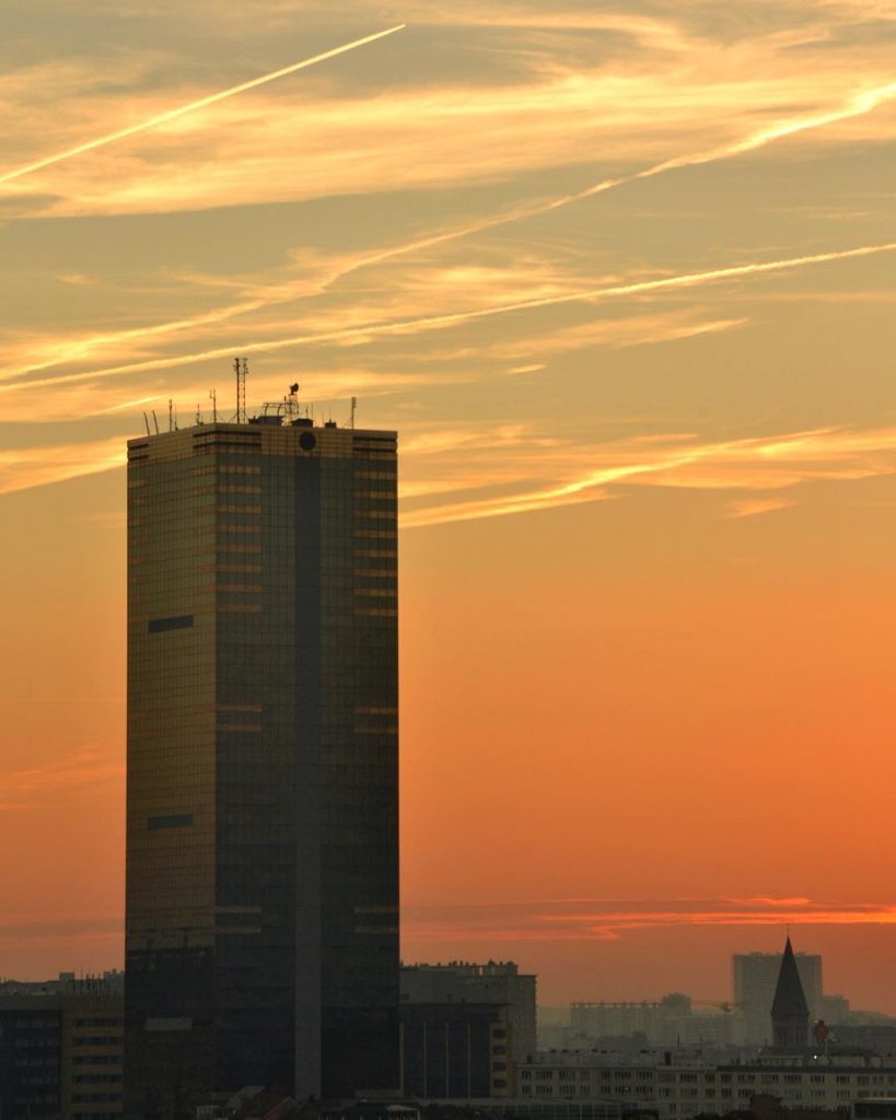 Watching the sun go down in Brussels. I’m so glad we spotted the rooftop…