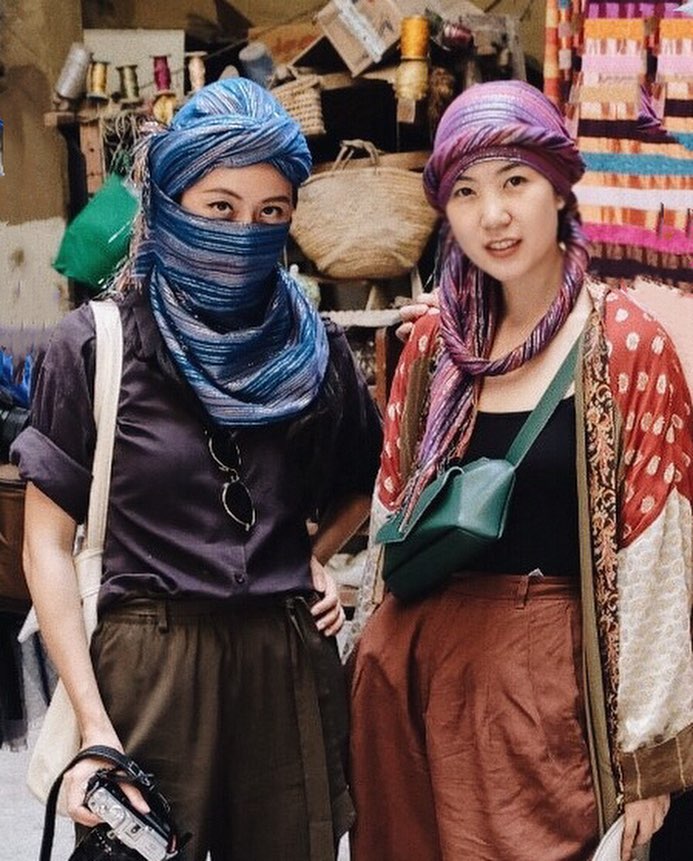 25•07•18 The silk and wool Scarf Making shop , Fez , Morocco ???????? ผ้าที่พันหัวมานับไม่ถ้วน……..&hellip;