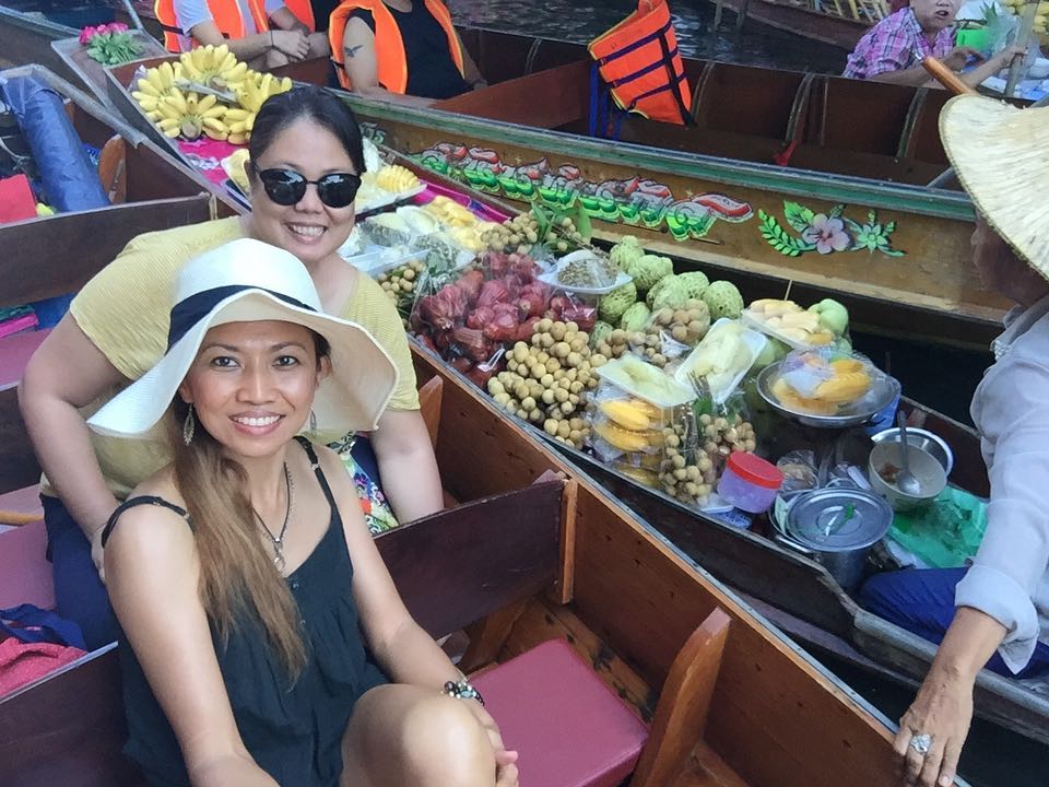 the journey is the thai, coconut ice cream and the bustling floating market scene????…
