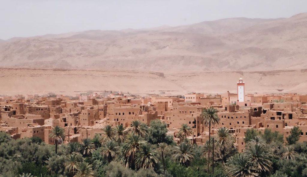 27•07•18 Tinghir , Morocco โอเอซิส หมู่บ้านกลางทะเลทราย ปลูกต้นไม้ ทำนา กลางทะเลทรายไปเลยจ้า