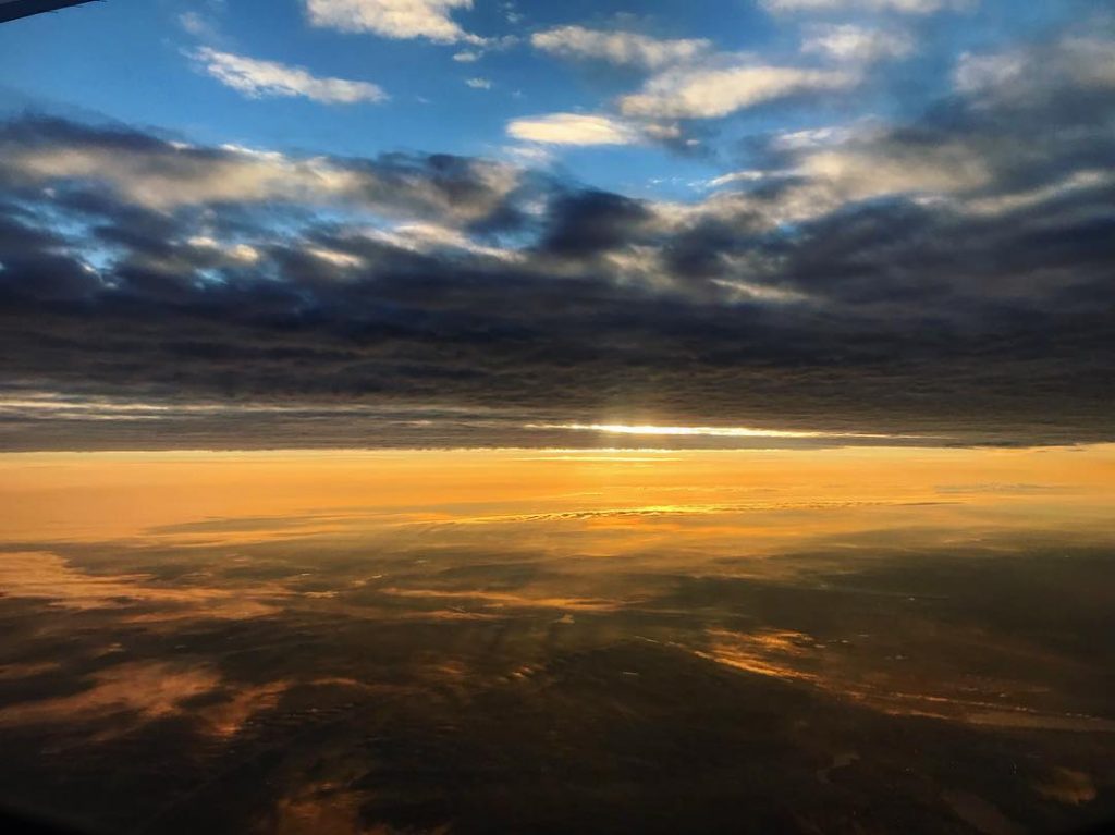 Blue and orange ️ LimaChiclayo #sunset #flightview #sky #sunrise #bnesimppl #travel #flight #plane #peru&hellip;