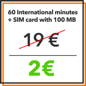 Black Friday - 60 International minutes and 100MB