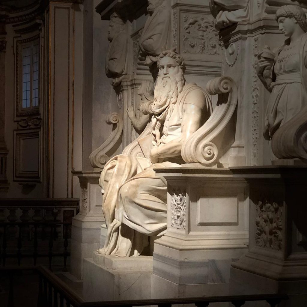 Moses by Michelangelo – the lay eyes #travelers #travel #traveling #italy #rome #christmas #michaelangelo…