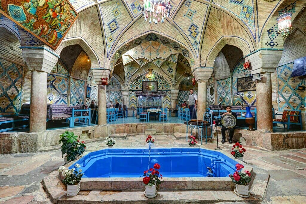 Iran_Kerman,Ganjali Khan Collection(مجموعه ی گنج علی خان کرمان): 1Vakil ceremonial coffe/چایخانه سنتی وکیل 2Bazar/بازار…