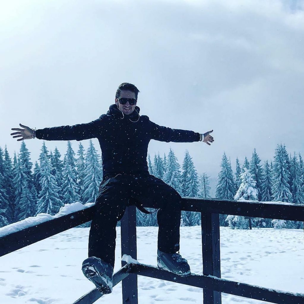 Rocking it on top of the mountain in a real life winter wonderland ️