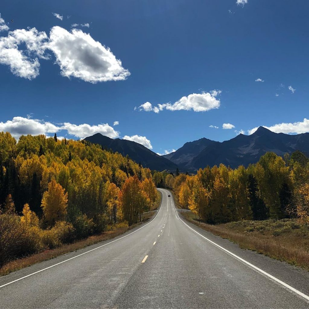 One road with endless destinations endless possibilities Took this picture right before the snow&hellip;