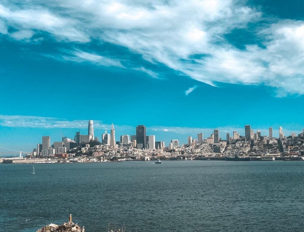 San Francisco’s skyline is busy but lovely! & I think the best view is…