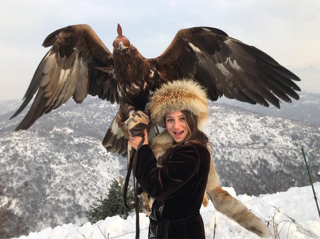 Discover Kazakhstan ???????? And fliying lol #kazakhstan #almaty #eagle #almata #travel #travelergirl #discover #explore…