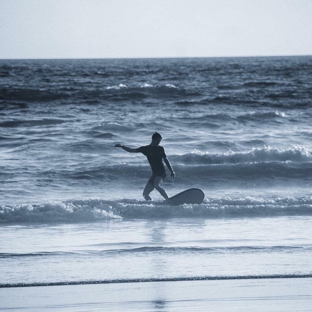 I had my first go at surfing in few bruises and broken lip later…