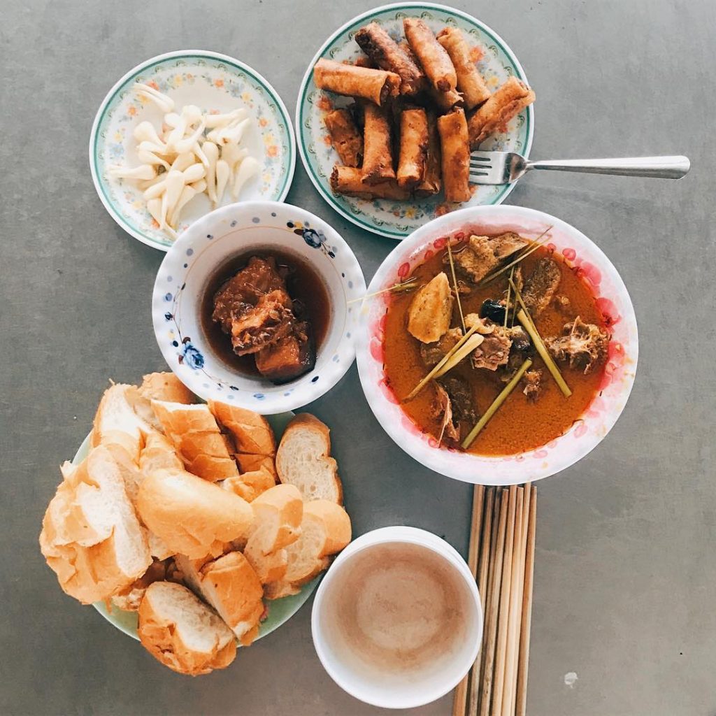 Tradition meal of the Tết, today my family has a small feast to worship&hellip;