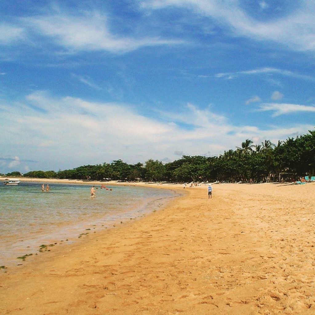 Beach in Nusa Dua, Bali #bali #indonesia #bnesimppl #beach #sea #sky #clouds #nature #naturephotography&hellip;