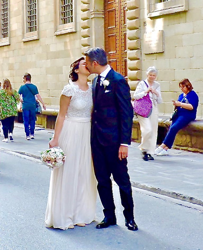 Italian-style Amore!! The streets of Florence serve as a romantic promenade for young newlyweds.&hellip;