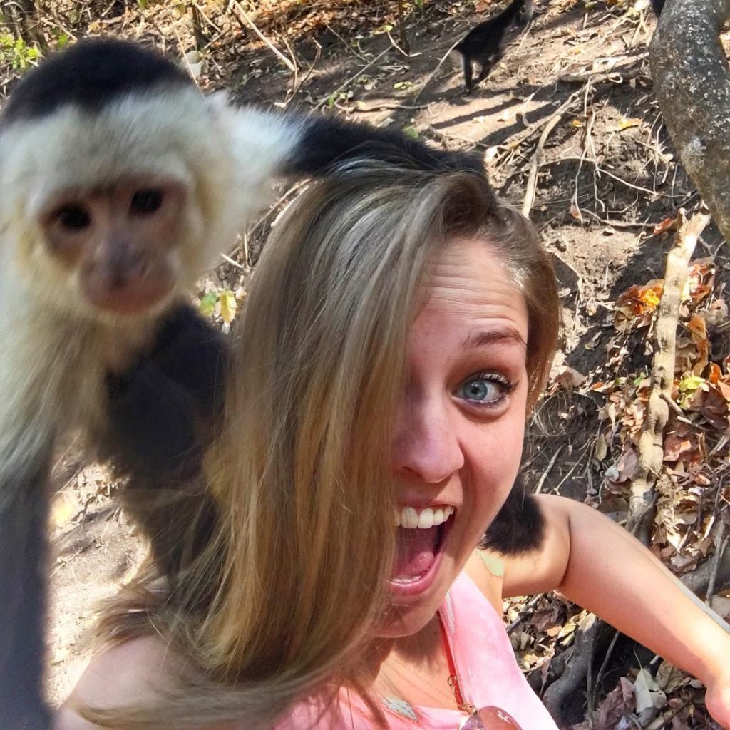 A little monkey business from Costa Rica. ⠀⠀ Happiness is embracing the that doesn’t&hellip;