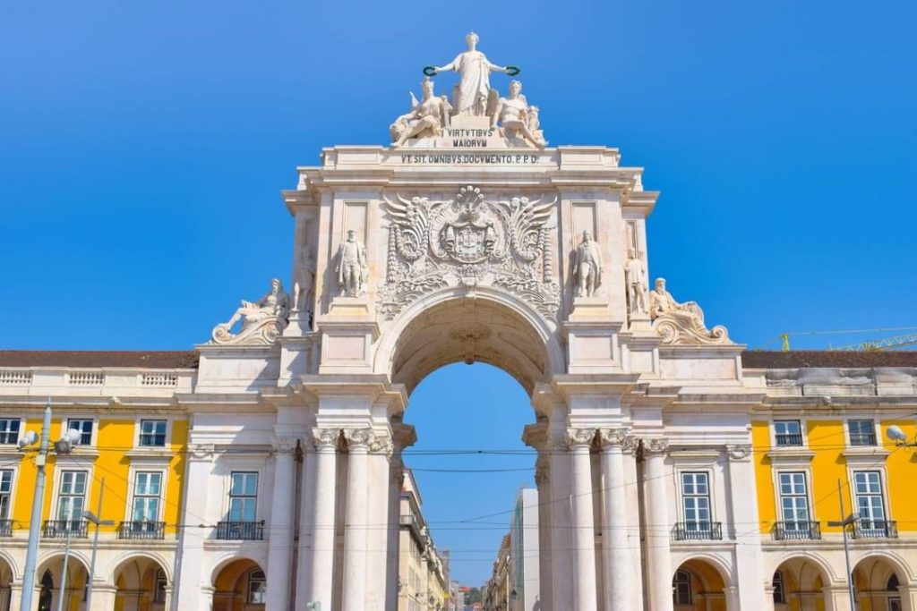 Rua Augusta Arch, built to commemorate the reconstruction of Lisbon after the earthquake in&hellip;
