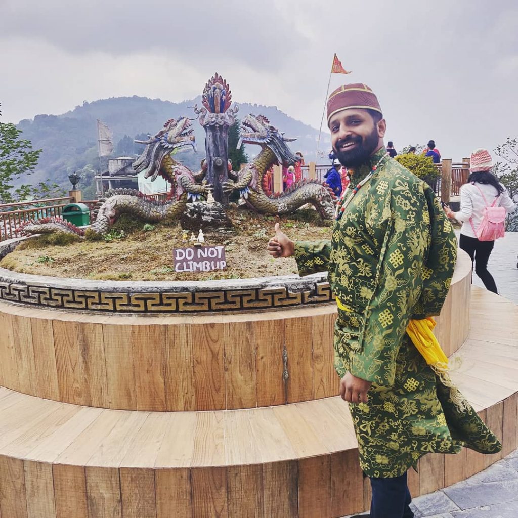 When in Sikkim do it the local way ,Sikkim boys used to wear this&hellip;