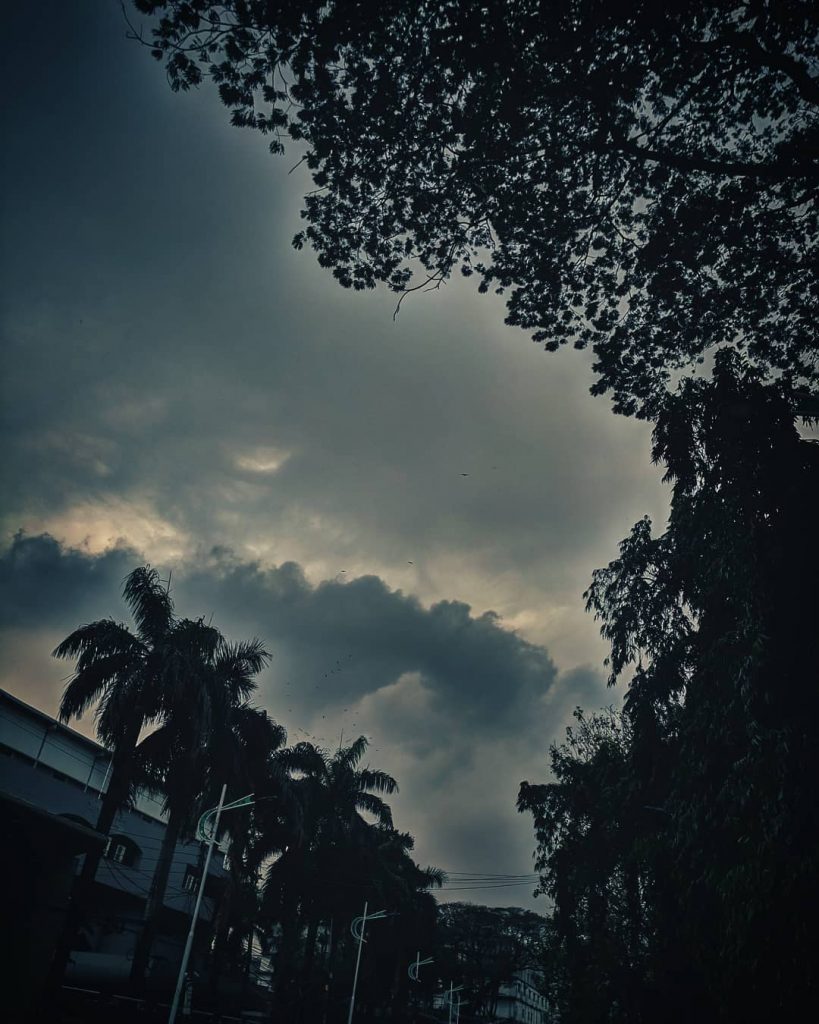 আকাশ মেঘে ঢাকা, ঢেকে যায় সব রোদ . . . . . . .&hellip;