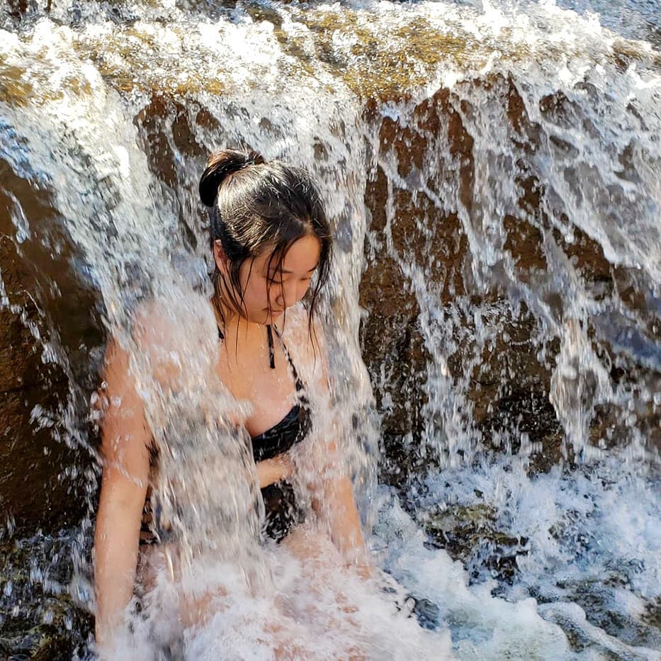 I was indigested and nauseous af, but a cool waterfall always helps you feel&hellip;