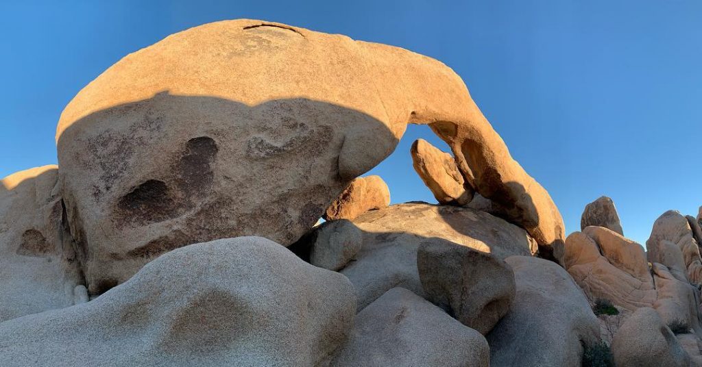 While sitting just above Arch Rock, perched on a boulder waiting for the sun&hellip;