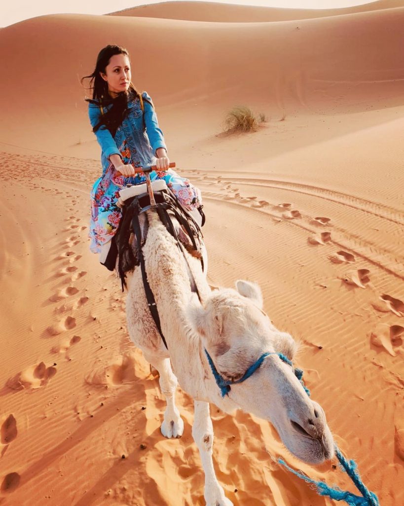 #saharadesert is the #bestexperience in #morocco ️???????? We got one life only. And one&hellip;