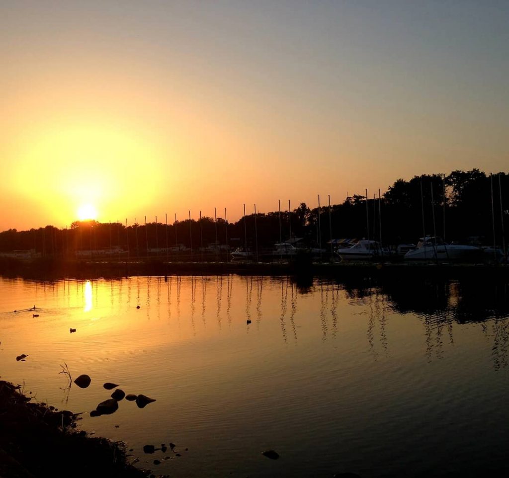 The beautifull sunset in Gizycko (Masuria, Poland) Piękny zachód słońca w Giżycku na Mazurach&hellip;