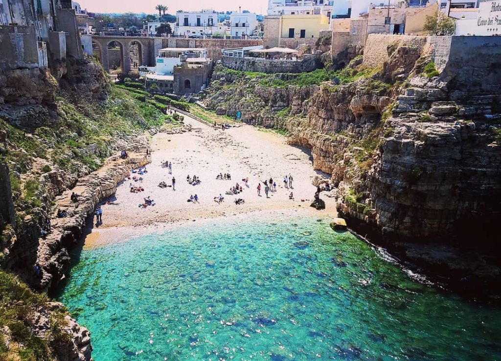 The beautifull beach in Polignano a Mare (Apulia in Italy) – the small village&hellip;