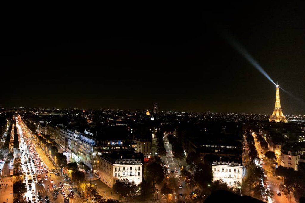 Another view from top of the Arc de on the Champs-Élysées and Tour Eiffel&hellip;