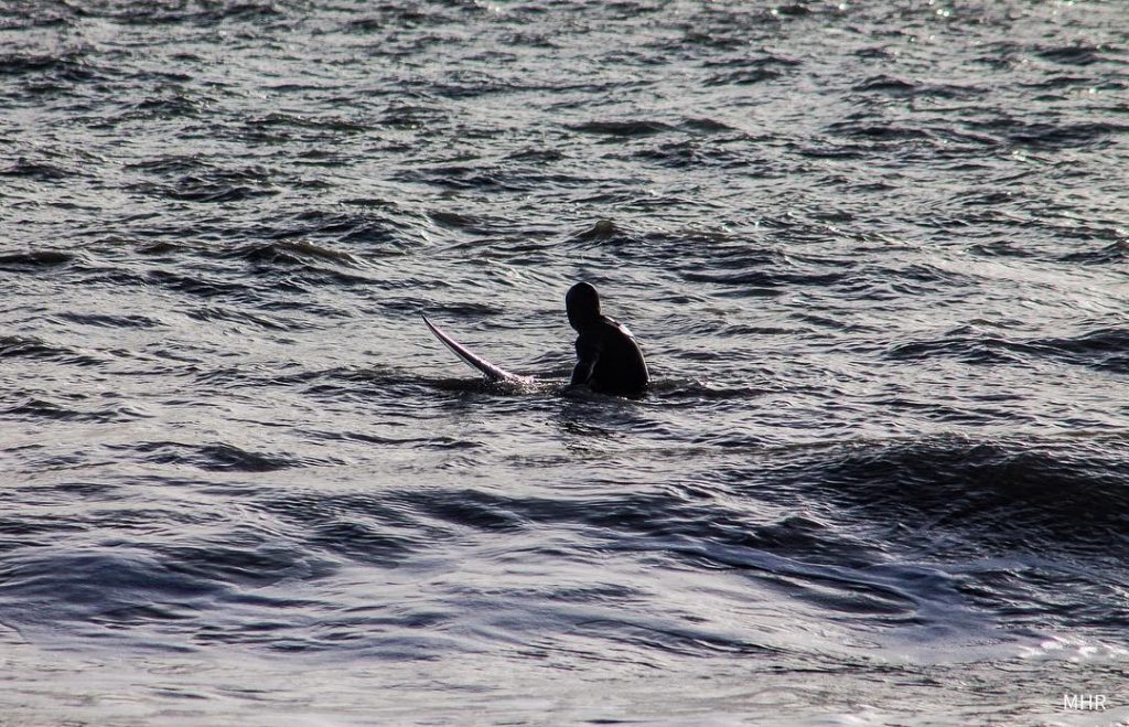 Surfer waiting for the correct wave at Beachy Head . . . . .&hellip;