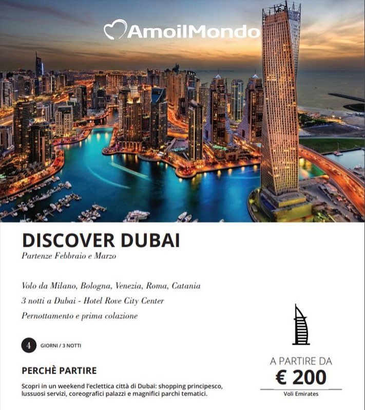 #LastMinute A Marzo scopri #Dubai con #Amoilmondo #bluvacanze #agenziaviaggi #travel #travelblogger #travelgram #traveller #traveling&hellip;