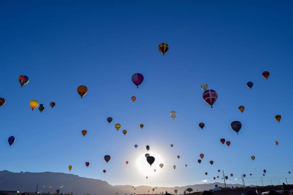 It’s a bird. It’s a plane. Nope it’s just a bunch of balloons over…