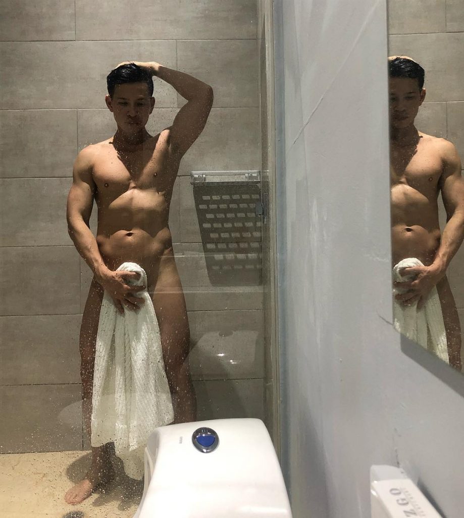 Reality vs Illusion #reflection #calm #mood #gaysnap #aesthetic #instagay #photooftheday #gaypic #bodypositive #muscle #fit…
