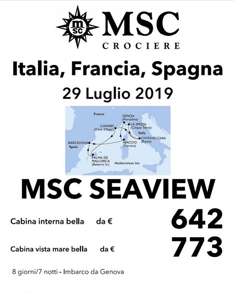 Approfitta ora della nostra offerta #Bluvacanze con #MSC con partenza a Luglio da #Genova&hellip;