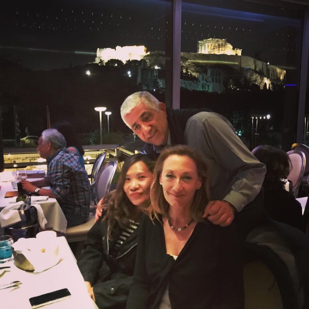 Amazing dinner with amazing view directly overlooking the #acropolis ≡ Obviously the Greeks know…
