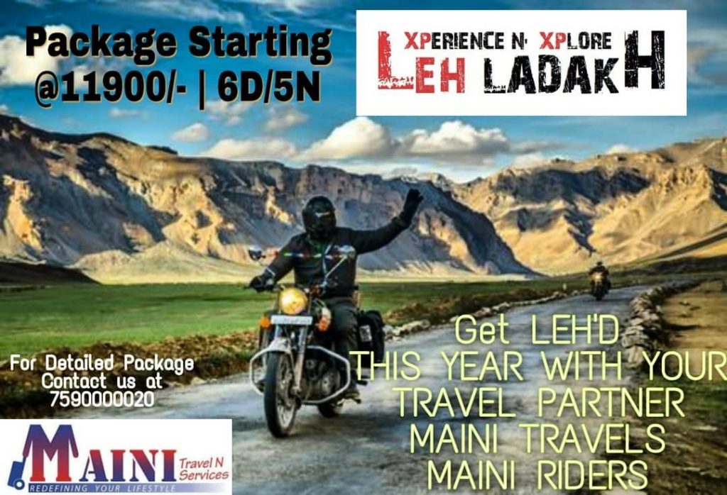 Get LEH’D with your Travel Partner ****Maini Travels**** Packages Starting from Rs 11900/-Perpax. June&hellip;