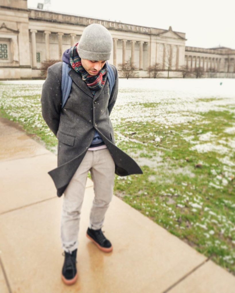 Por fin conocí la nieve . Vivimos en Miami que pretendemos ???? #labluekombi #chicago&hellip;