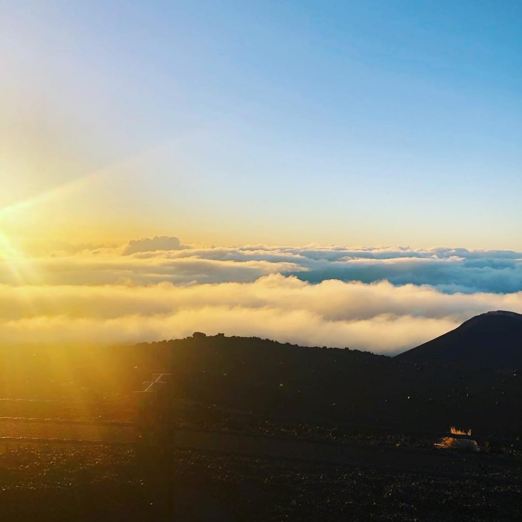 The sunrise from Mauna Kea is breathtaking. Literally the air is thinner up there