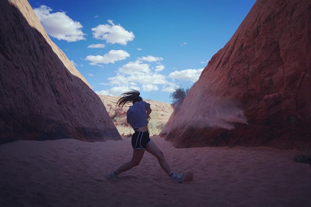 We throw sand when we go into the dessert. Does it backfire in our…