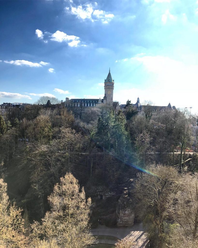 Sunny views over Luxembourg City