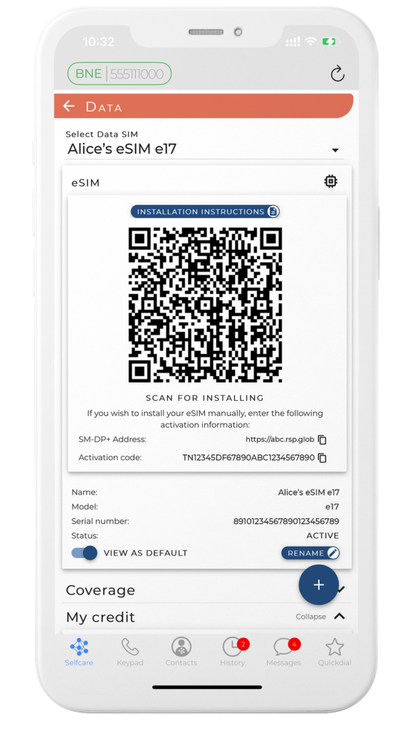 how to get t mobile esim qr code