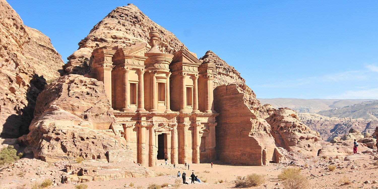 Visiting ancient ruins