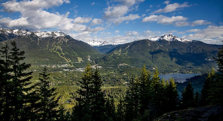 mountain view in Whistler, Canada