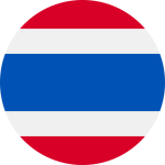 Thailand mini country logo with rounded border.
