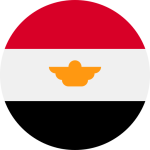 Egypt Country logo in rounded circle