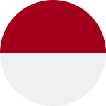 Indonesia Country mini logo with rounded corner.
