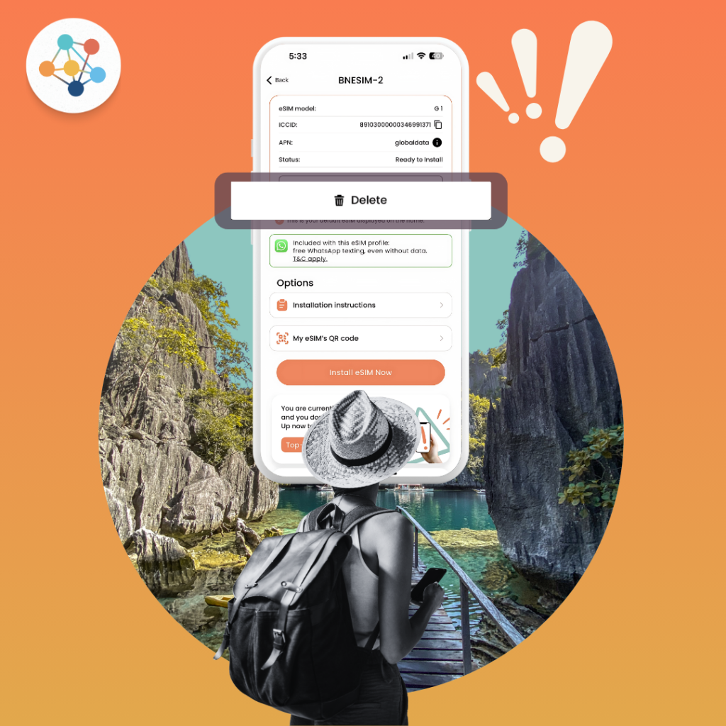 what happens if i delete esim