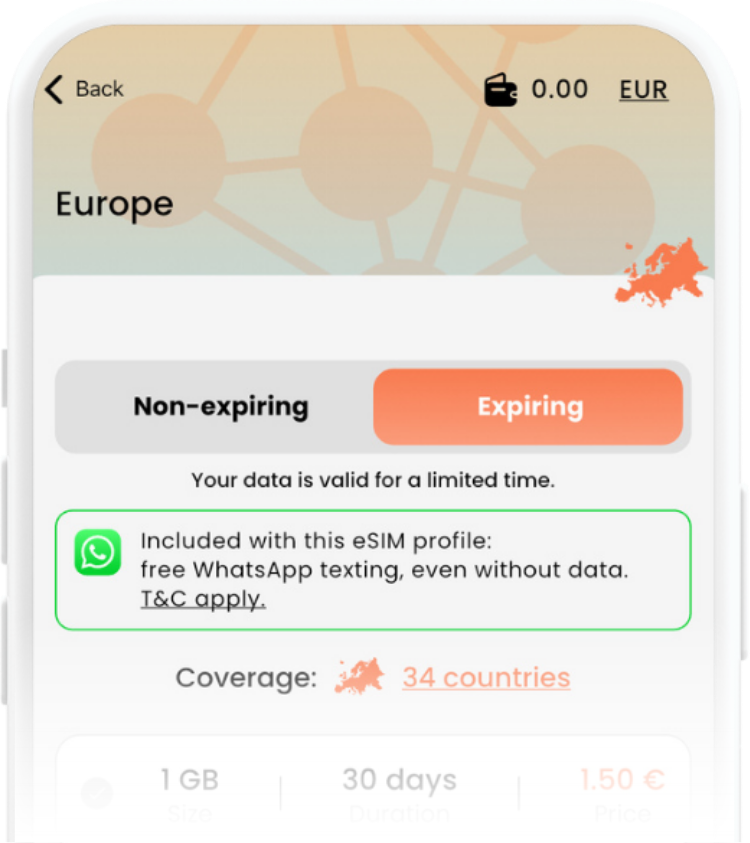Step 1. Get an eSIM G1 Plan
