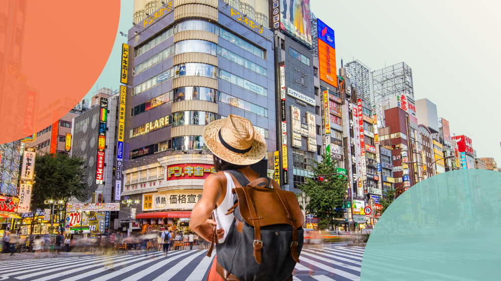 a woman traveling alone in Japan