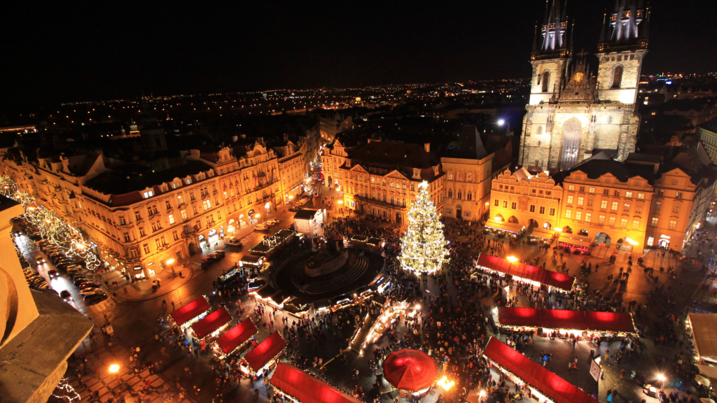 Christmas market in Prague, Czech Republic