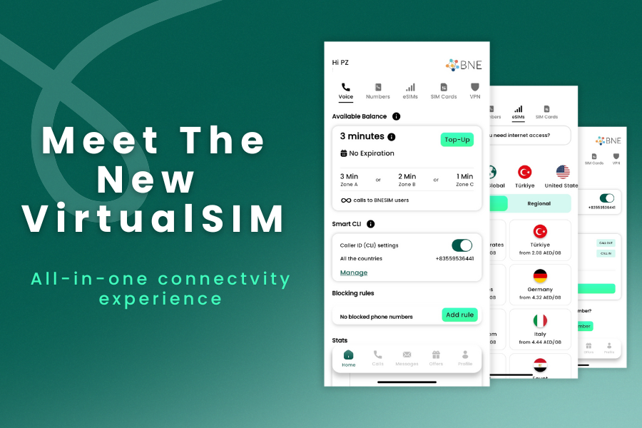 virtualSIM by BNEISM new UI