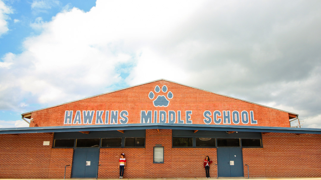 Stranger Things filming locations- Hawkins High & Middle School