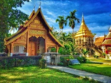 “Wat Chiang Man”, Chiang Mai, Thailand. Built in 1306, Wat Chiang Man is the…